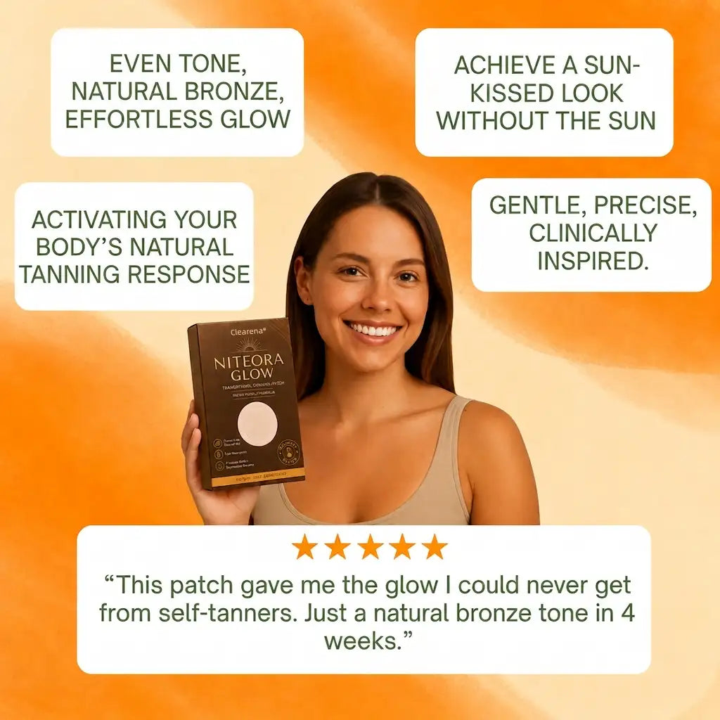 𝐂𝐥𝐞𝐚𝐫𝐞𝐧𝐚® Transdermal Tanning Patch ✨⚡ No Sun, No Streaks, Just a Natural Bronze Glow 🌞