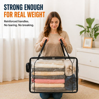 LAST DAY 70% OFF ✨📦Large Heavy-Duty Thick Plastic Clear Storage🎁💞