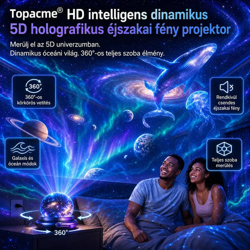 Topacme® 🌌 Éjszakai fényprojektor 🔮🔮