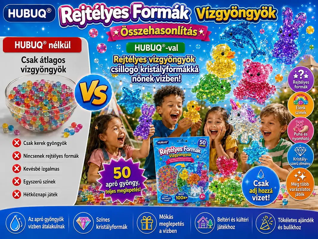 HUBUQ® Titokzatos formájú vízgyöngyök🐳