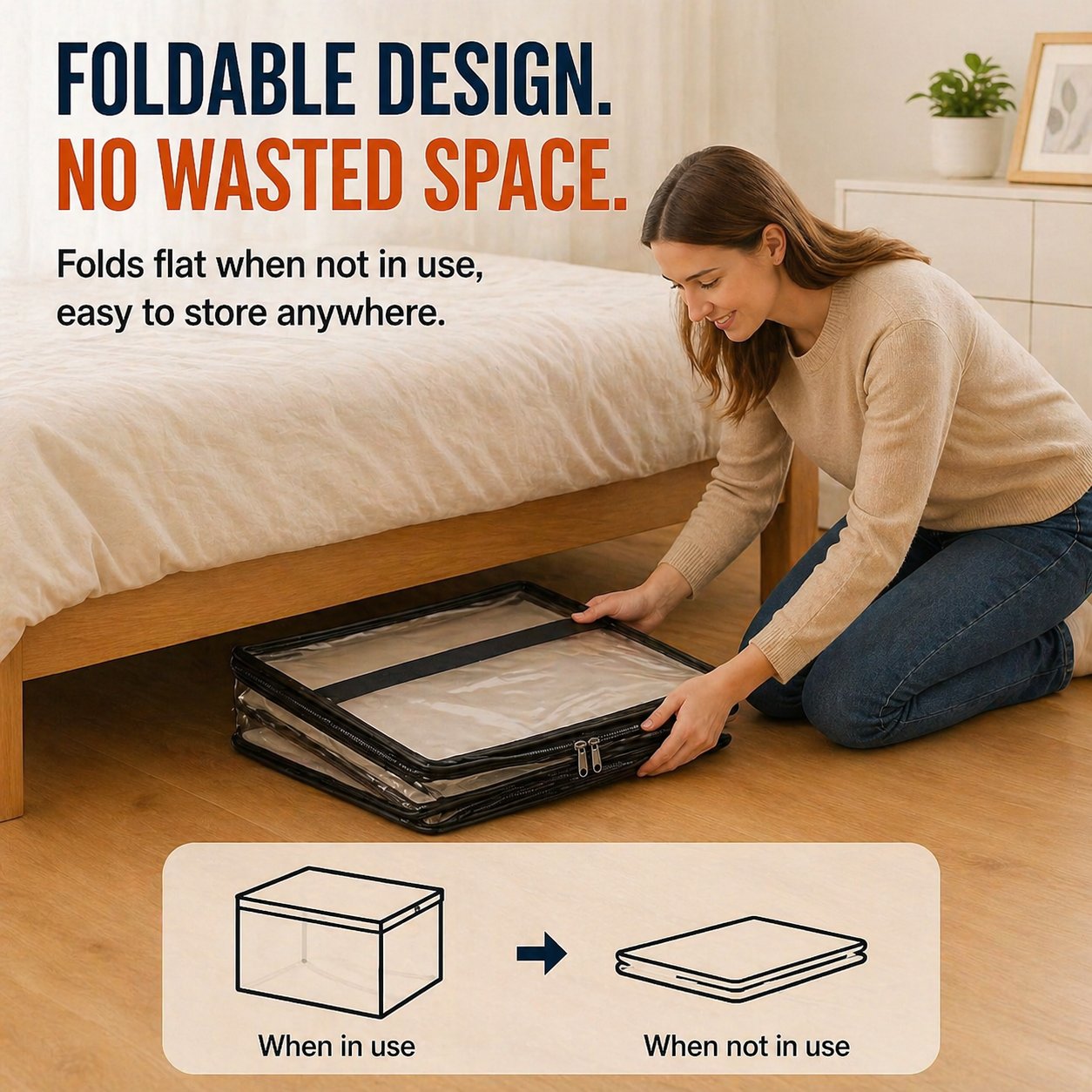 LAST DAY 70% OFF ✨📦Large Heavy-Duty Thick Plastic Clear Storage🎁💞